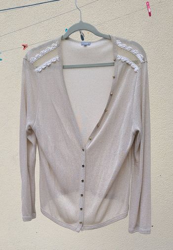 Cardigan doré