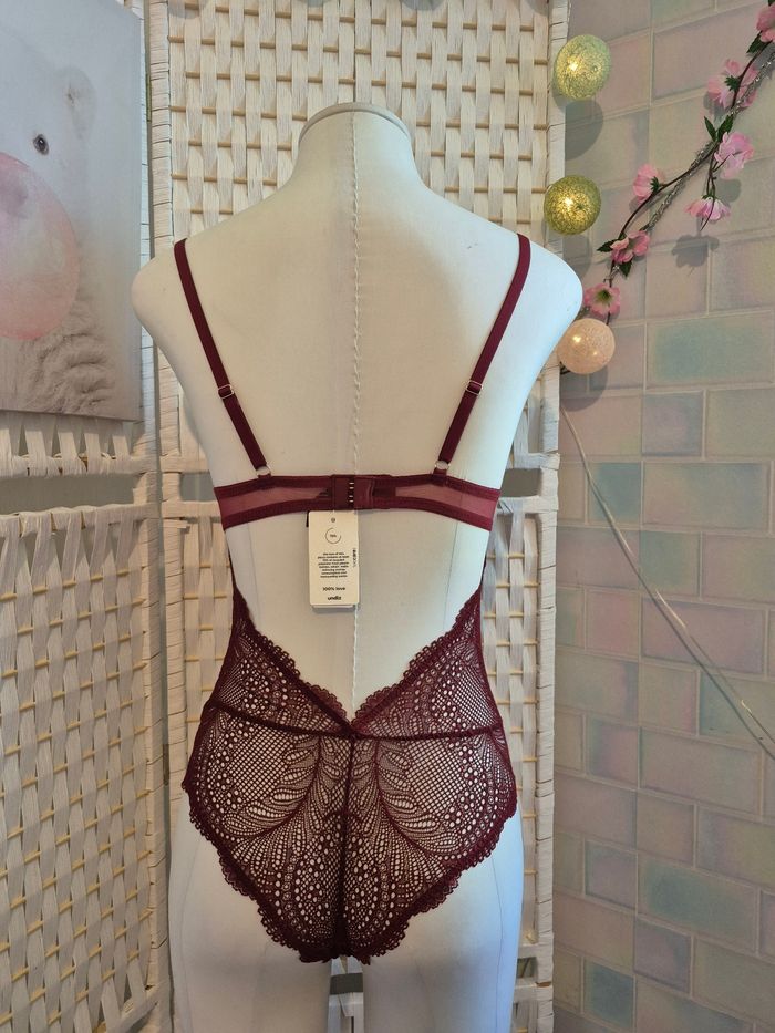 💕 Sublime Body Tanga Push-up Bordeaux UNDIZ -T S / 36 Neuf 💕 - photo numéro 6