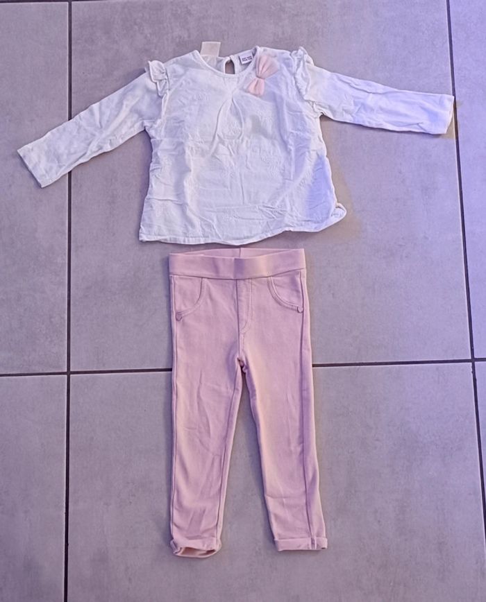 Ensemble fille - 12/18 mois