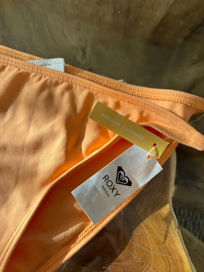 Bas de maillot de bain Roxy femme orange clair ficelles - photo numéro 5