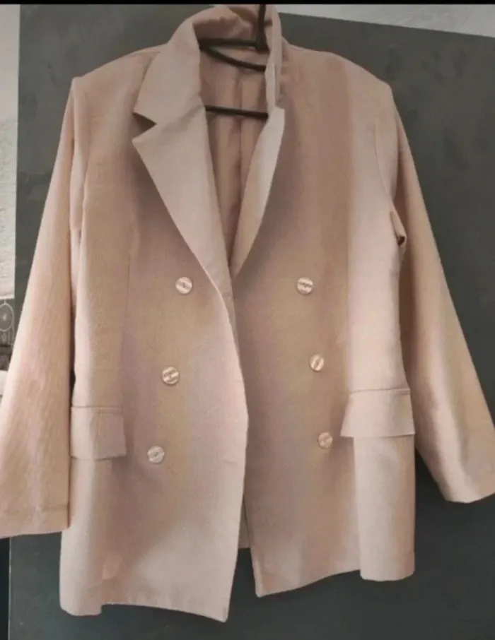 Veste blazer femme taille 3 beige - photo numéro 3