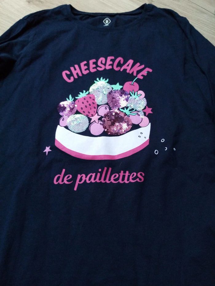 T shirt manche longue cheesecake 14A - photo numéro 3