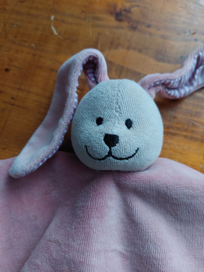 Doudou lapin rose Theo & Ines - photo numéro 3