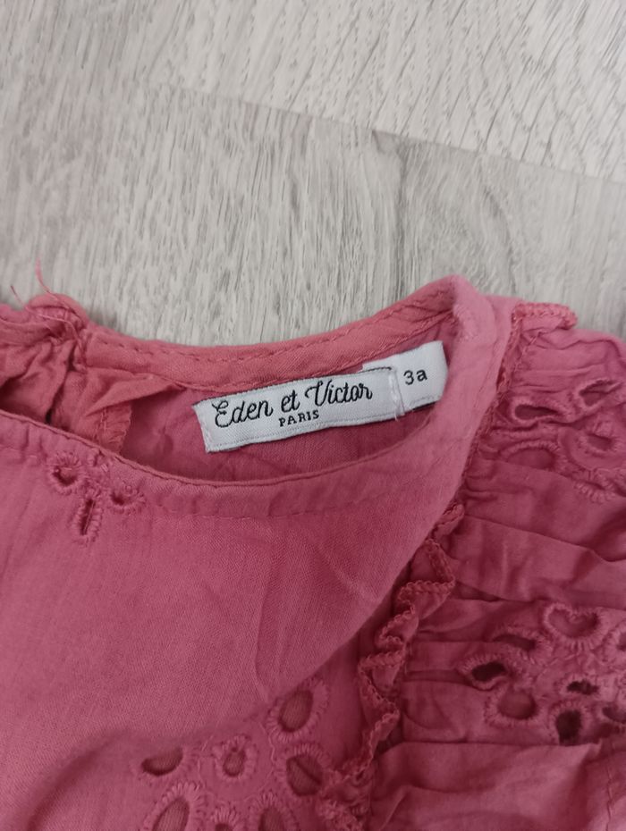 Blouse framboise Eden et Victor 3 ans - photo numéro 2