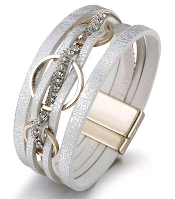 Bracelet original argenté tendance