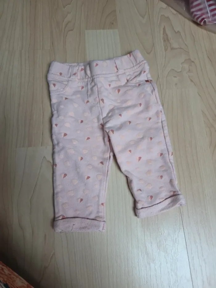 Pantalon 3mois fille rose orchestra