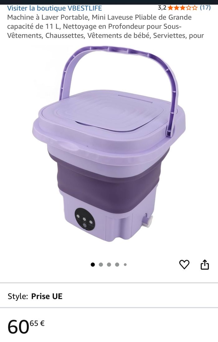 Machine à laver portable , compact  avec essorage 10L neuf 🌸🌺 - photo numéro 3