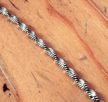 bracelet torsade en argent