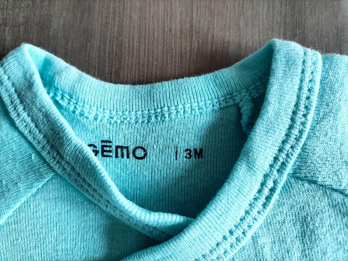 Lot de 3 bodies manches courtes Gémo 3 mois - photo numéro 6