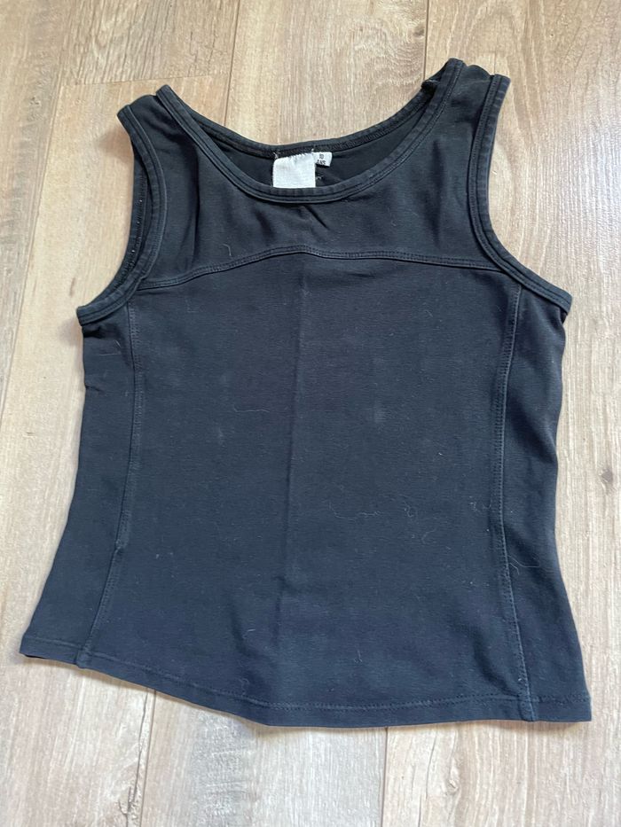Débardeur noir Décathlon 10 ans