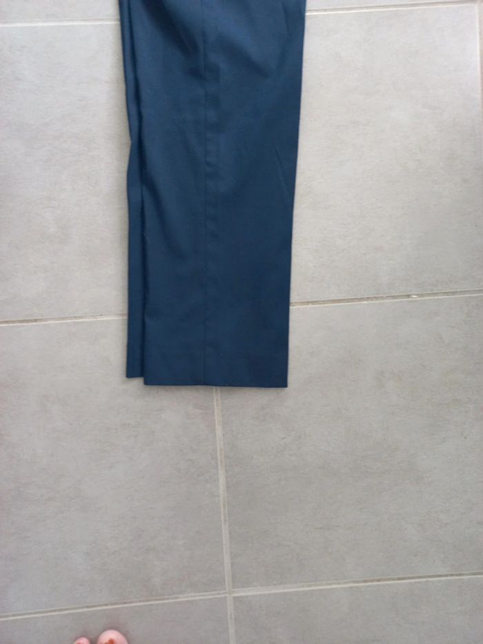 Pantalon habillé bleu marine Mango - photo numéro 3