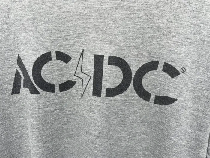 AC/DC grey t-shirt Mens Large - photo numéro 2
