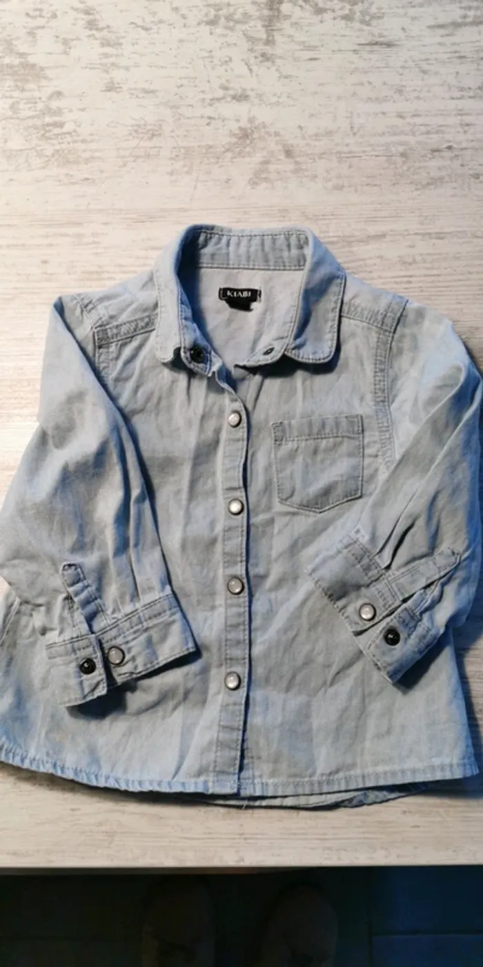 Chemise jean Kiabi 12 mois