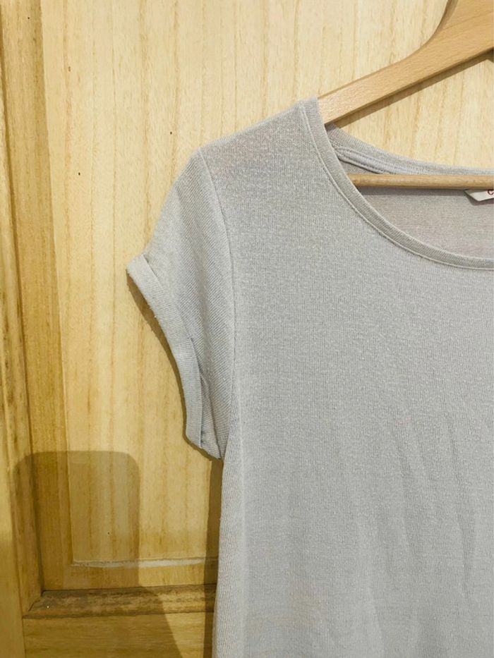 T-shirt Camaïeu manches courtes, long taille M - photo numéro 2