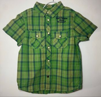 Chemise à carreaux verte H&M /