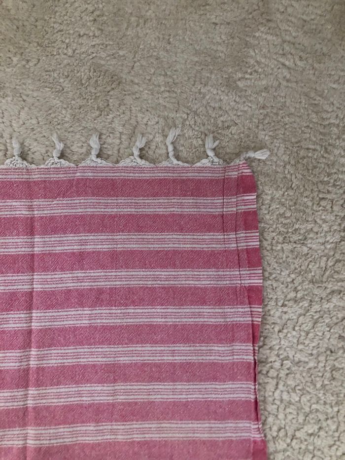 Serviette fouta rose - photo numéro 6