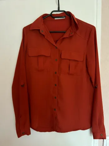 Blouse orange brûlé