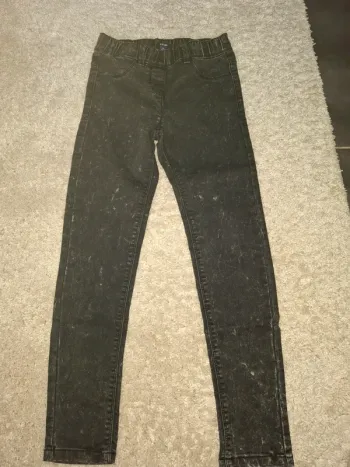 Jegging noir effet tacheté 10 ans Kiabi