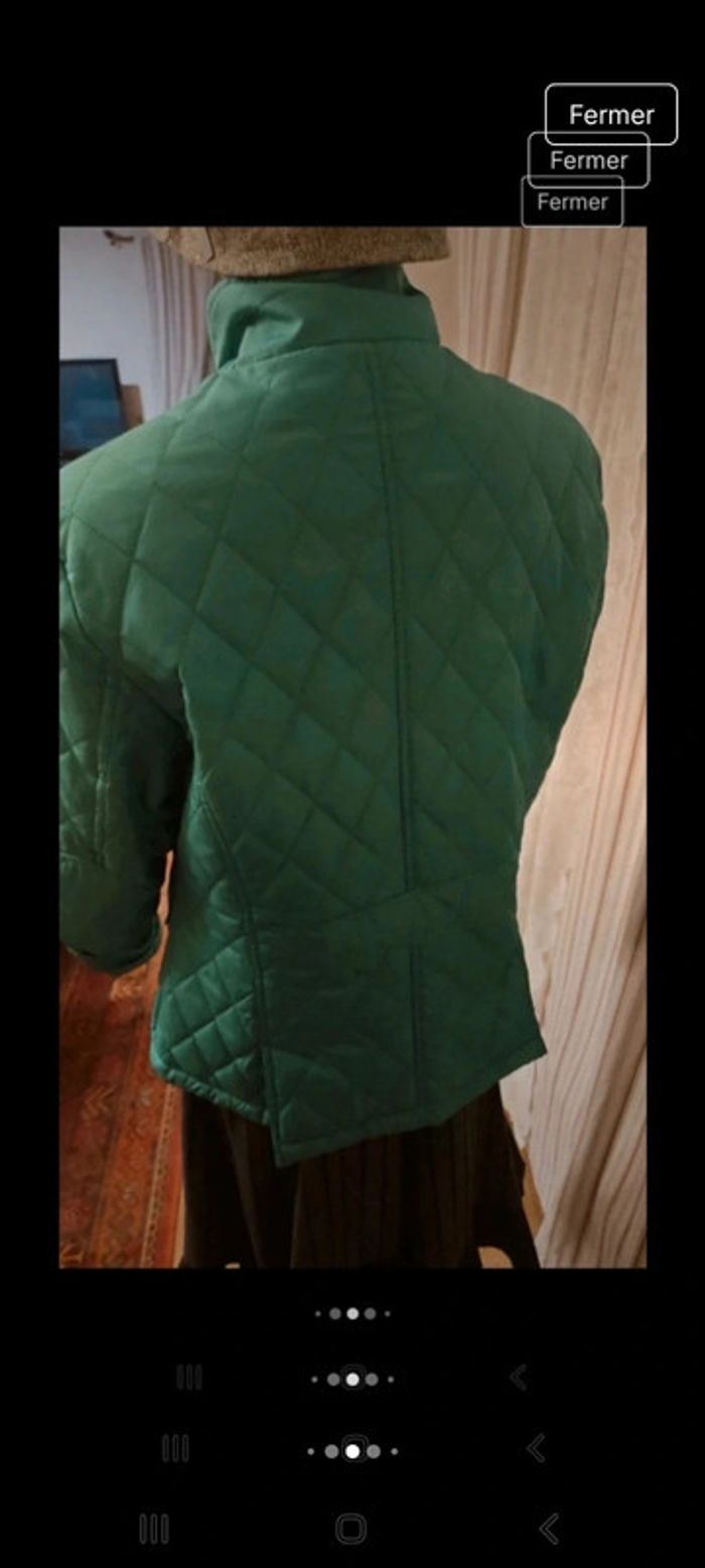 Veste coupe vent verte Clarina taille 42 - photo numéro 4