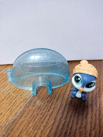 🐧Littlest Pet Shop pingouin et son igloo #3823🐧