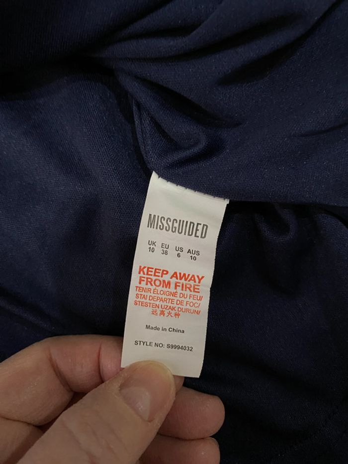 Jupe portefeuille bleue fleurie Missguided - photo numéro 8