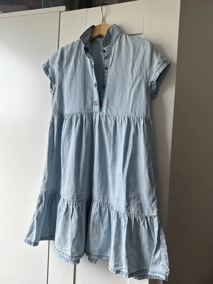 Robe en jean clair