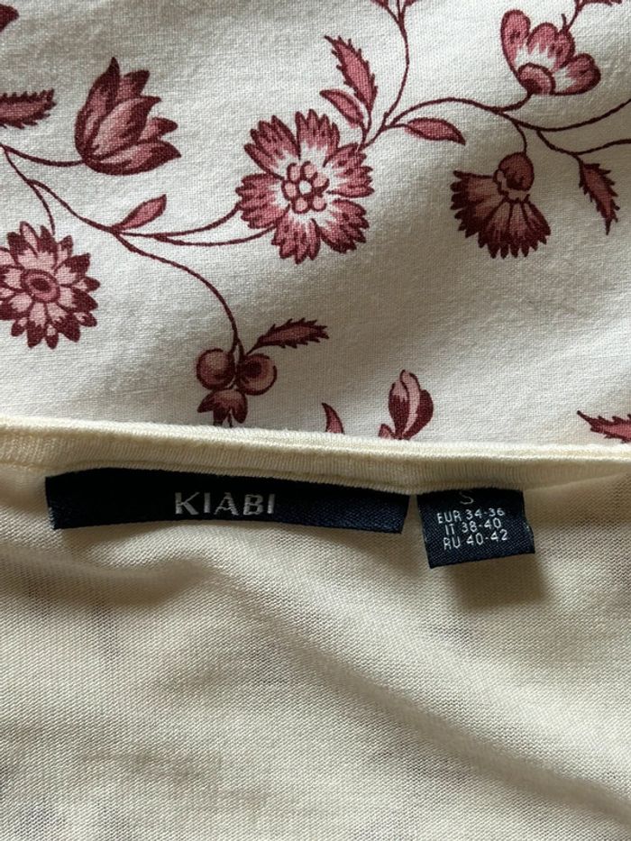 Débardeur blanc cassé avec broderie Kiabi taille 36 - photo numéro 6
