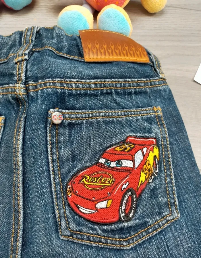 Jeans bleu marine Cars Disney garçon 12-18 mois H&M - photo numéro 6