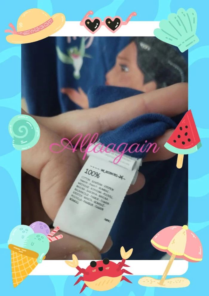 T-shirt bleu Pocahontas réservés Disney 8ans - photo numéro 6