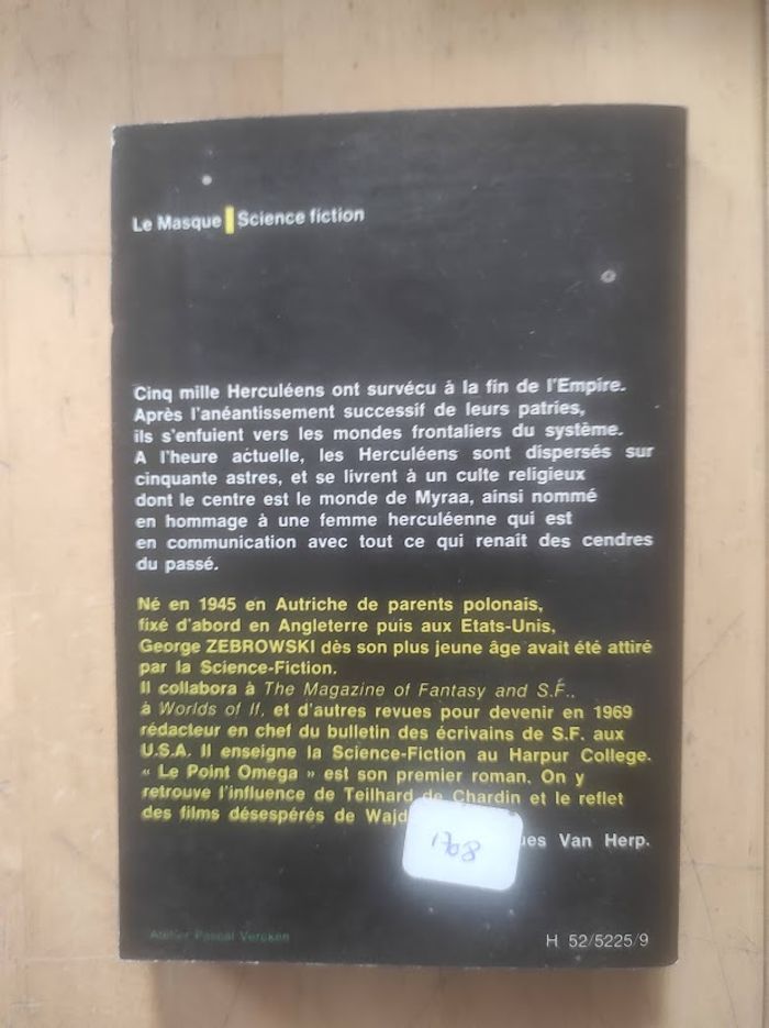 Le point oméga G. Zebrowski Le masque SF 1974 - photo numéro 3