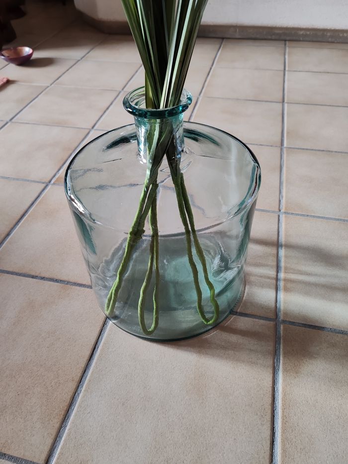Dame Jeanne ou vase bouteille en verre - photo numéro 4