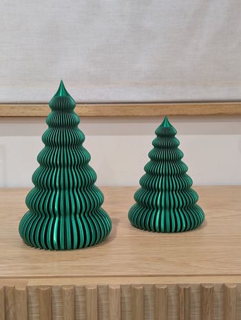 Lot de 2 sapins décoratifs design