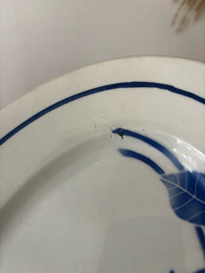 Lot de deux plats ovales fleurs bleues modèle Flore - photo numéro 9