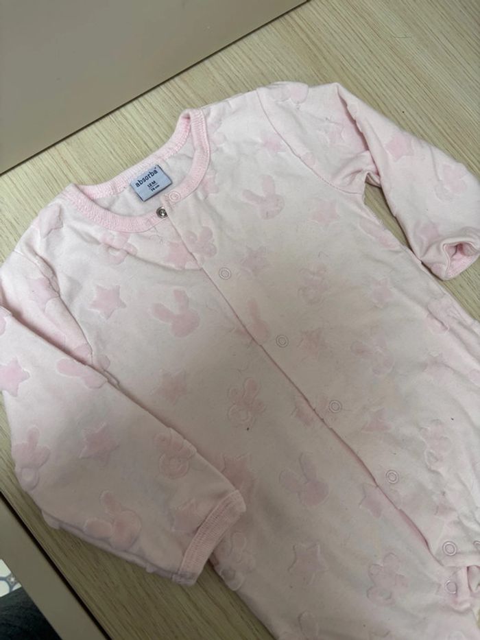 Pyjama rose Absorba taille 12 mois - photo numéro 2