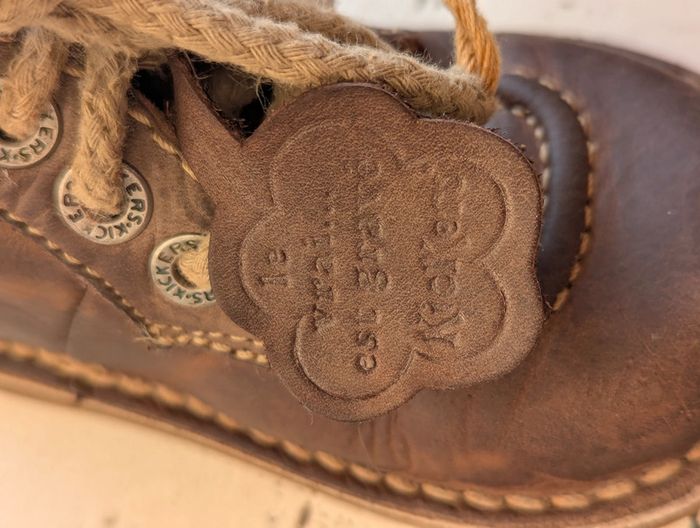 Chaussures montantes en cuir marron Kickers – Taille 25 - photo numéro 6