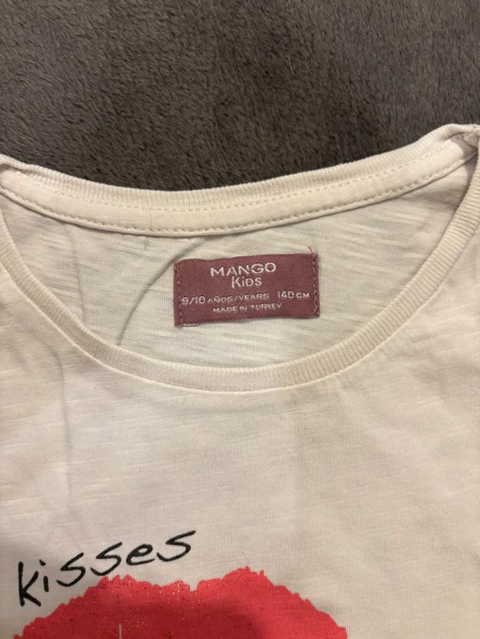 Tee-shirt pailleté Mango Kids - Taille 9/10 ans - photo numéro 3