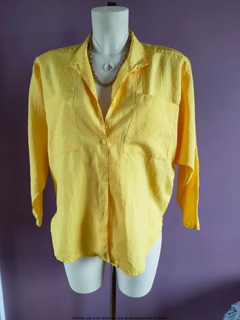 Chemise vintage jaune