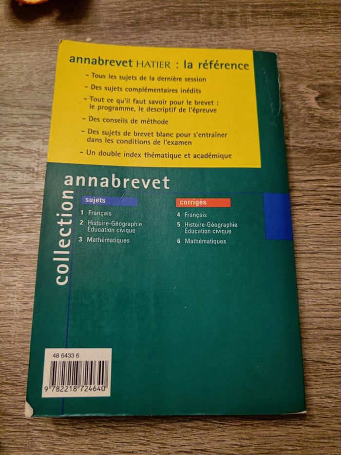 Annabrevet Hatier Mathématiques Sujets - photo numéro 4