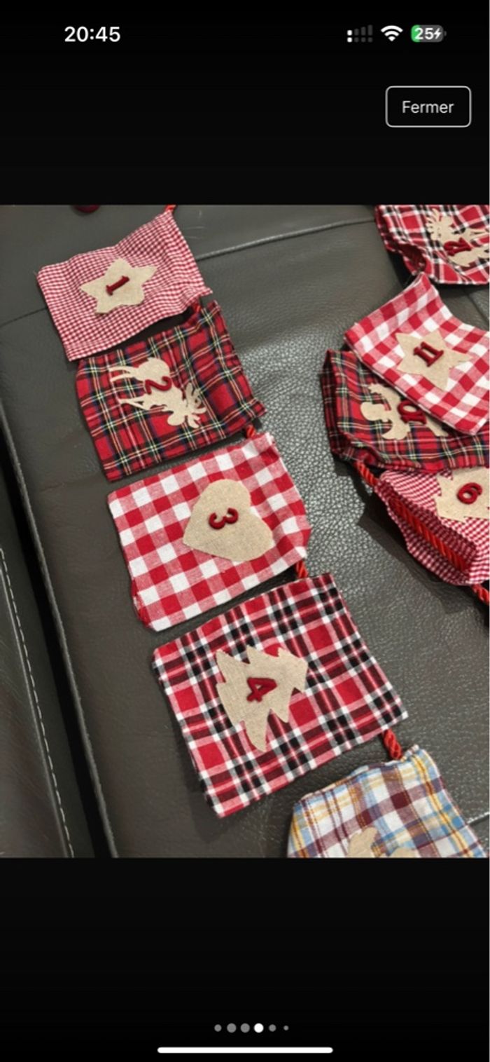 Guirlande calendrier de l’avent à remplir - photo numéro 3