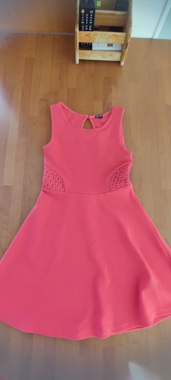 Robe corail sans manches 8 ans Kiabi