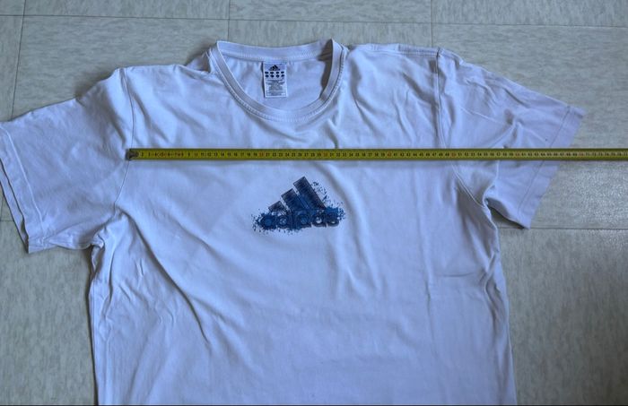 T-shirt Adidas Y2K blanc Big Logo 2000 - XXL - photo numéro 2