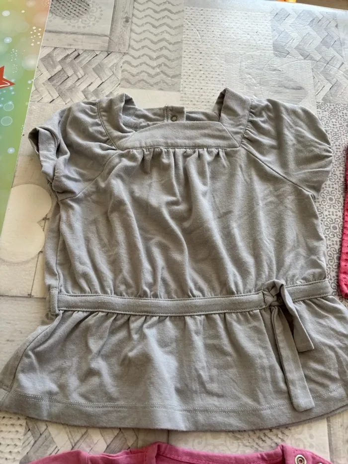 Lot 12 mois fille tee-shirts - photo numéro 2