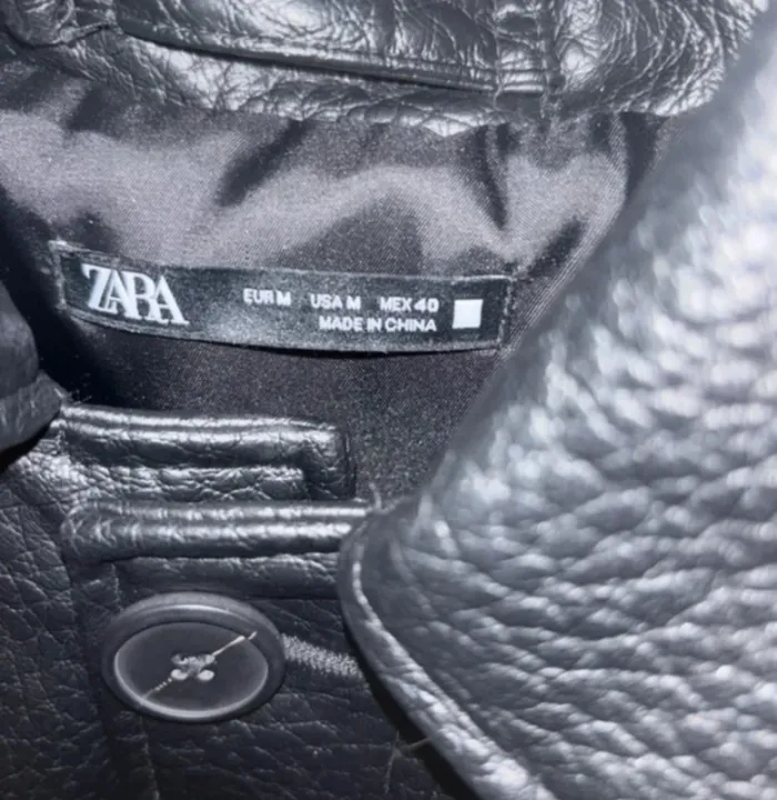 Veste cuir Zara - photo numéro 3