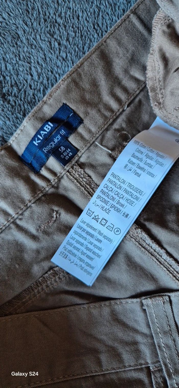 Pantalon en toile marron - photo numéro 3