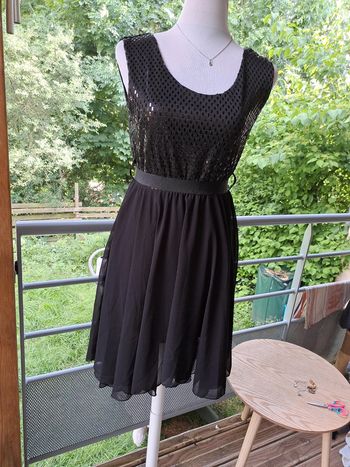 Robe voile asymétrique