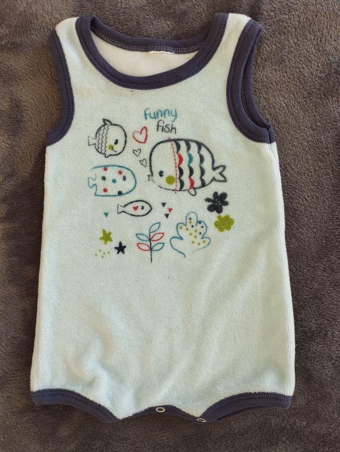 Barboteuse éponge 1/3 mois