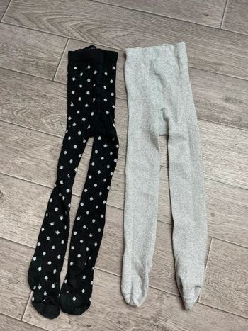 Lot 2 collants paillettes H&M 24 mois