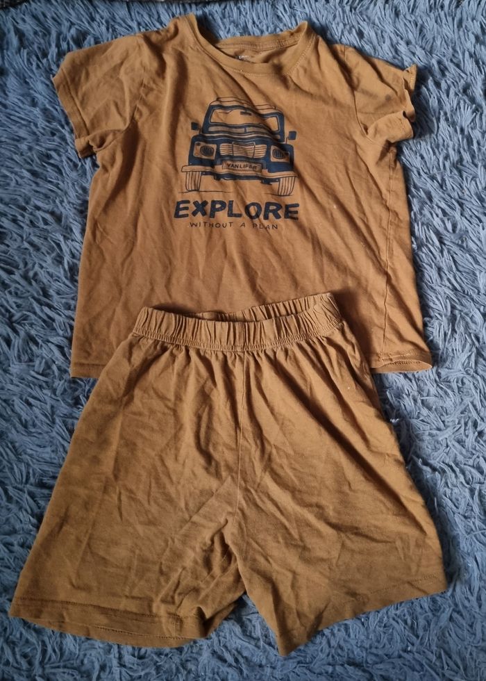 Ensemble pyjama camel 8ans