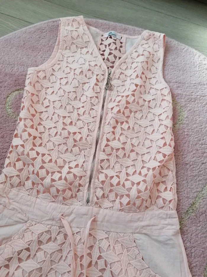 Robe fille macramé broder - photo numéro 2