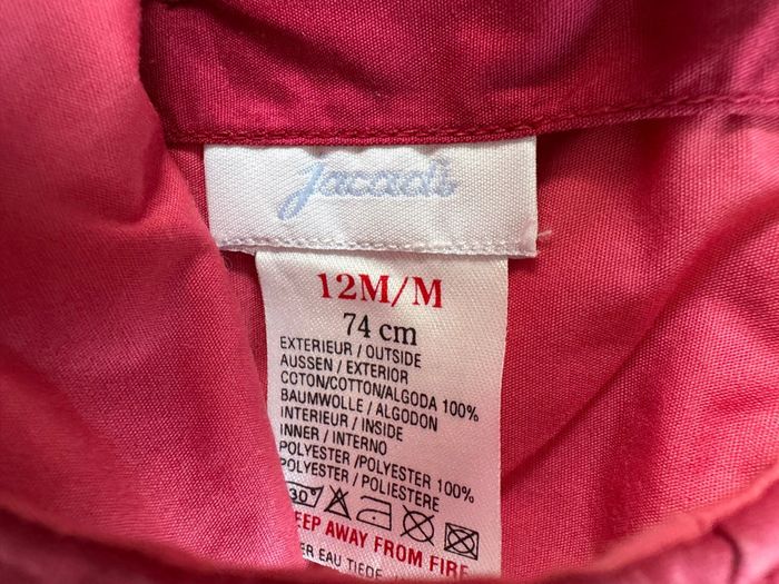 Robe fushia Jacadi 12 mois TBE - photo numéro 4